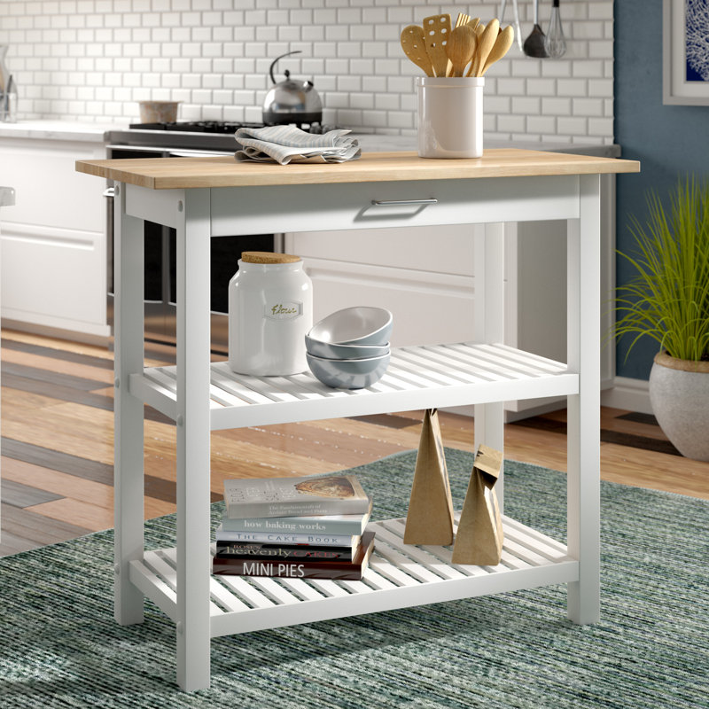 Beachcrest Home Lakeland Kitchen Island & Reviews Wayfair